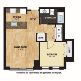 1 bed, 1 bath, 701 sqft, $1,583
