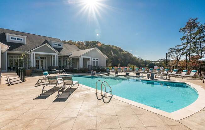 Pool at Village at Westland Cove Apartments, Knoxville, TN, 37922