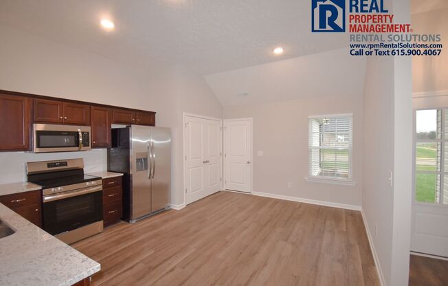 BRAND NEW 3 bedroom home in Shelbyville! Attached garage!