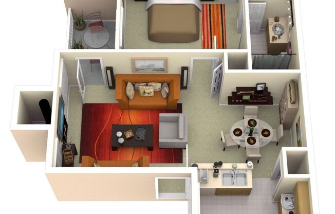1 bed, 1 bath, 643 sqft, $1,183
