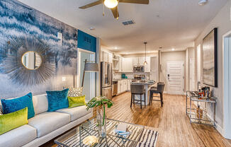 Modern Living Room at The Parker at Maitland Station, Florida, 32751