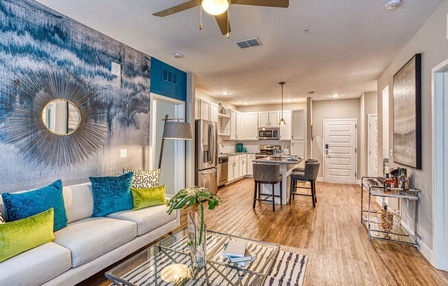 Modern Living Room at The Parker at Maitland Station, Florida, 32751