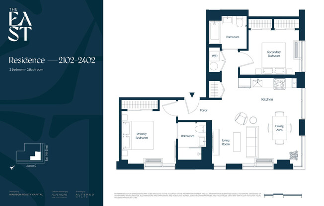2 beds, 2 baths, $8,445, Unit 2402