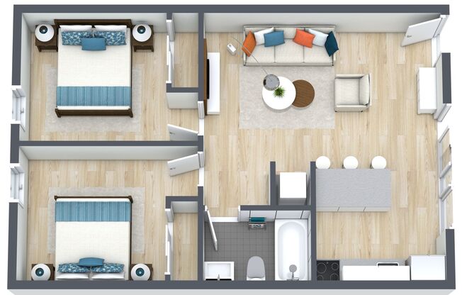 2 beds, 1 bath, 700 sqft, $2,895, Unit 30