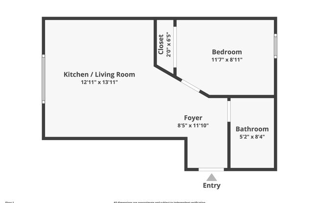 1 bed, 1 bath, $1,395, Unit 203