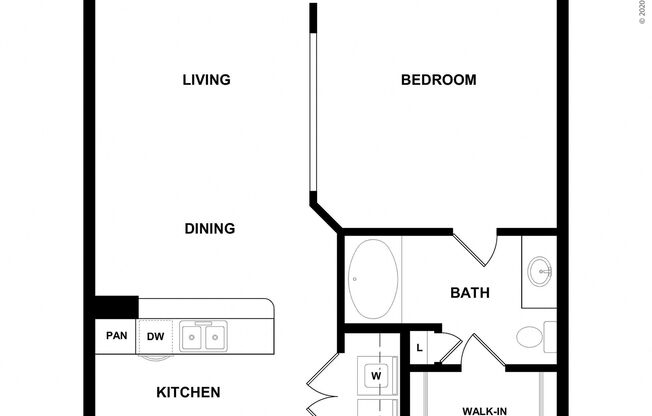 1 bed, 1 bath, 774 sqft, $1,060