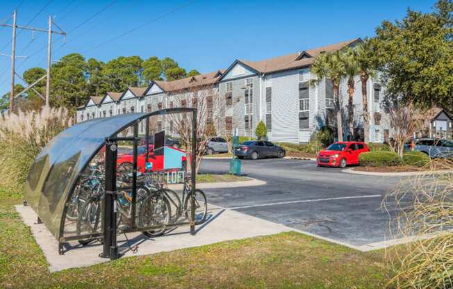 Bike rack at Nextloft, South Carolina