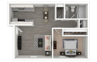 1 bed, 1 bath, 604 sqft, $1,295