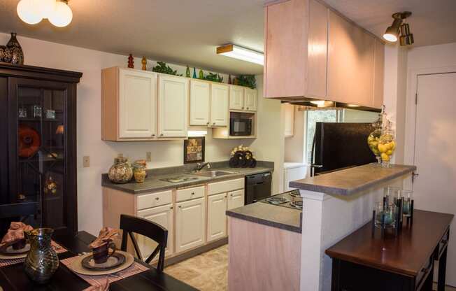 Kings Court Model Apartment Upgraded Kitchen & Bar