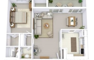 1 bed, 1 bath, 800 sqft, $975