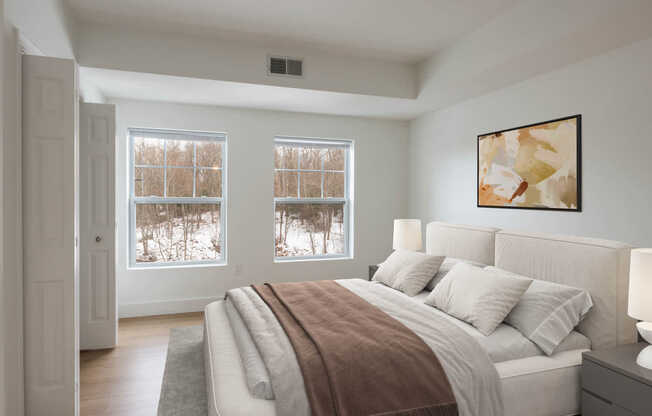 Bedroom with Hard Surface Flooring