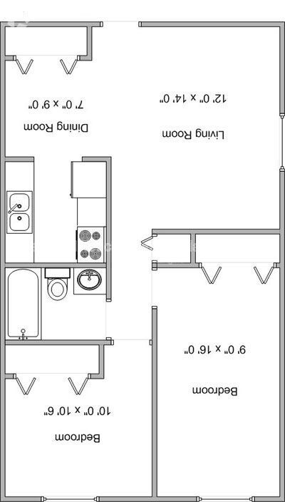 Studio, 1 bath, 400 sqft, $595, Unit 11a