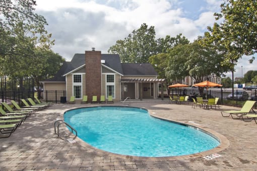 Glimmering Pool at Willow Ridge Apartments, Charlotte, NC, 28210