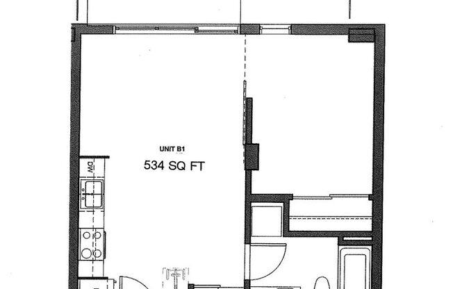 1 bed, 1 bath, 524 sqft, $1,519, Unit 101