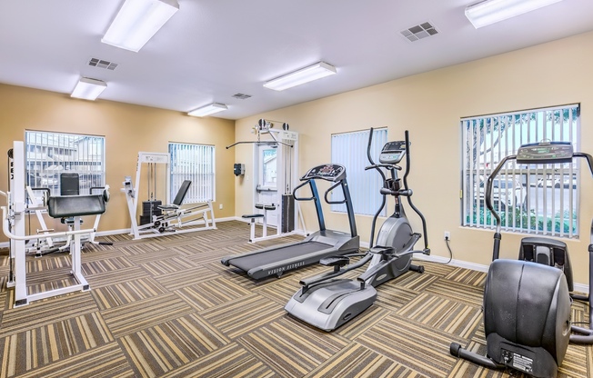Apartments for Rent in North Las Vegas NV - Portola Del Sol - Fitness Center with Exercise Equipment