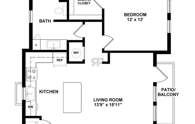 1 bed, 1 bath, 769 sqft, $1,926