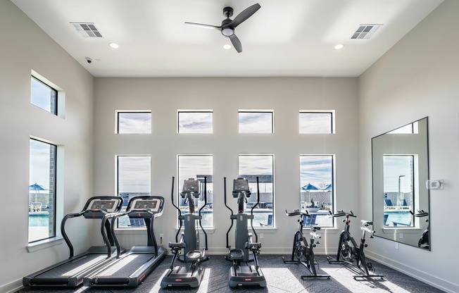 Elevate your fitness journey at home: Unleash your potential in a club-quality fitness studio.