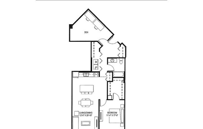 1 bed, 1 bath, 921 sqft, $1,861, Unit 919