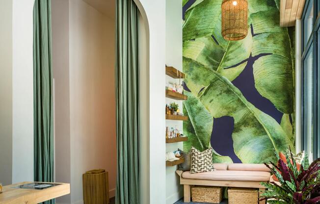 Bright, tropical vibes meet local charm in this thoughtfully designed retail space at Modera Gulch.