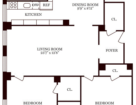 3 beds, 2 baths, $6,250, Unit 6B