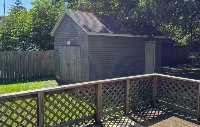 Adorable and spacious 1 bedroom 1 bath with a detached garage