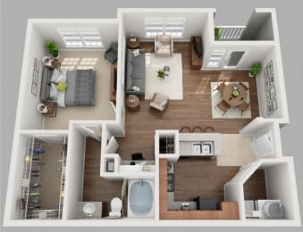 1 bed, 1 bath, 776 sqft, $1,100