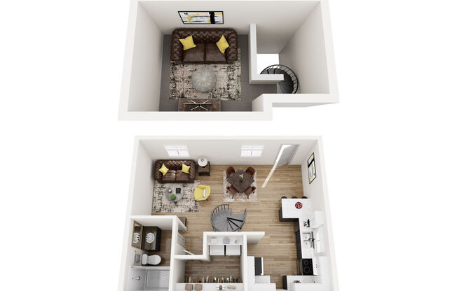 1 bed, 1 bath, 536 sqft, $2,099