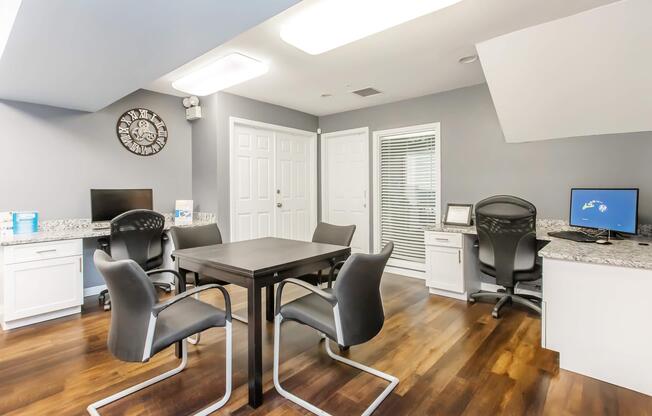 a living room filled with furniture and a flat screen tv