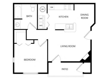 1 bed, 1 bath, 753 sqft, $1,919