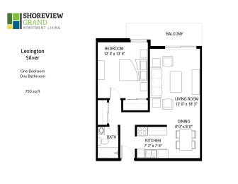 1 bed, 1 bath, 750 sqft, $1,276