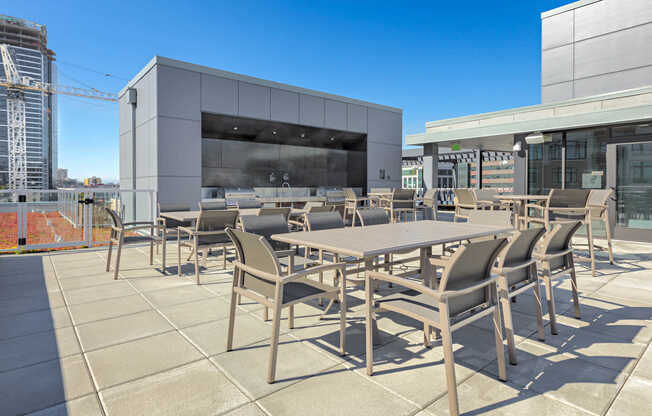 Rooftop Lounge with BBQ Grills