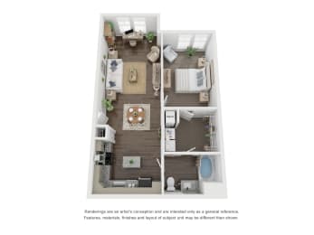 1 bed, 1 bath, 816 sqft, $1,410