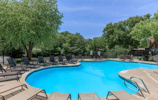 Pool And Sundecks at Pebblebrook, Overland Park