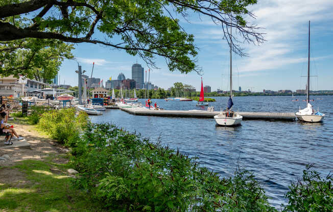 With the Charles River just half a mile away, take in the gorgeous views of the waterfront.