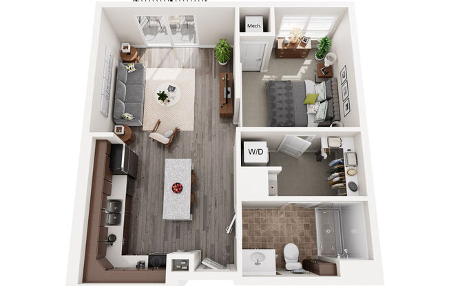 1 bed, 1 bath, 717 sqft, $1,580