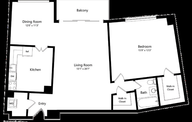 1 bed, 1 bath, 860 sqft, $1,827, Unit C-C1809