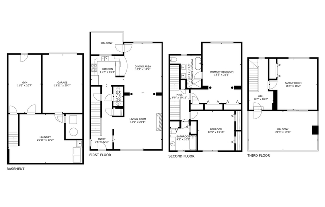 3 beds, 2.5 baths, 2,564 sqft, $6,950, Unit 2