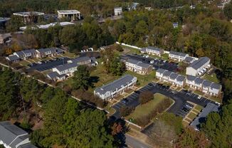 Aerial View at Colony Townhomes, Raleigh, North Carolina