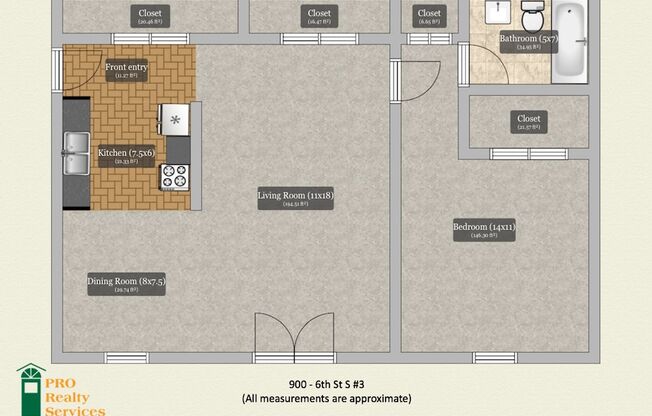 1 bed, 1 bath, $995