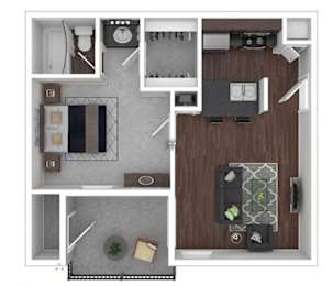 1 bed, 1 bath, 474 sqft, $927
