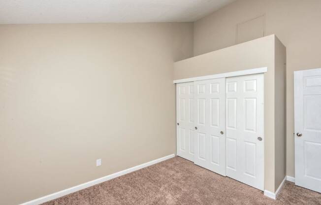 Townhomes with a View Bedroom and Closet