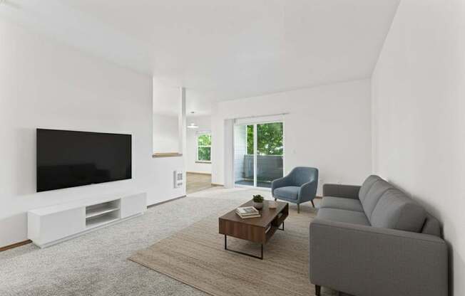 Reedville Commons Apartments in Aloha, Oregon Model Living Room