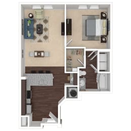 1 bed, 1 bath, 764 sqft, $1,559