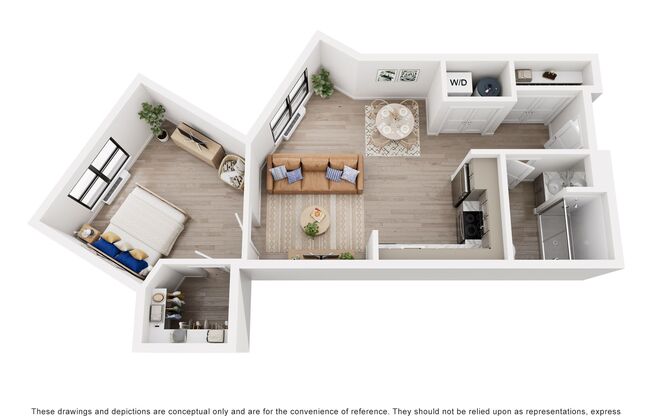 1 bed, 1 bath, 713 sqft, $2,350, Unit 341A