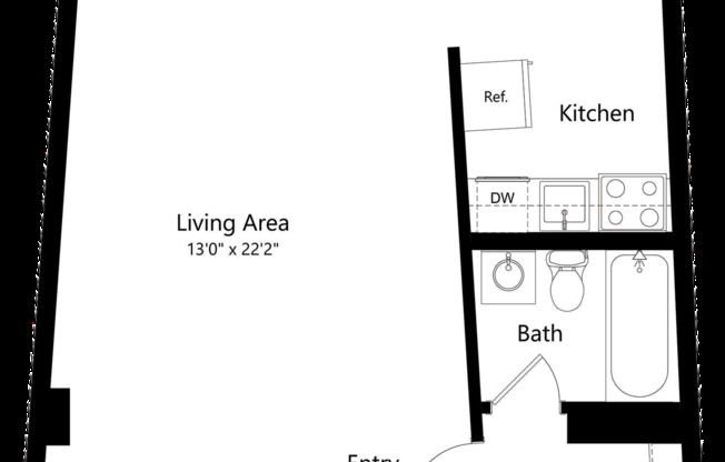 Studio, 1 bath, 475 sqft, $1,338, Unit C-C1807