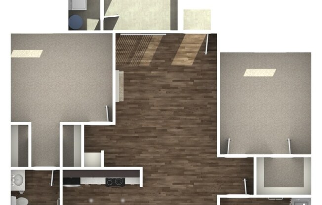 2 beds, 2 baths, 957 sqft, $3,460