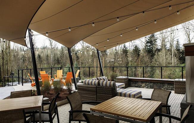 Grilling Station with Dining Tables at Allez, Redmond