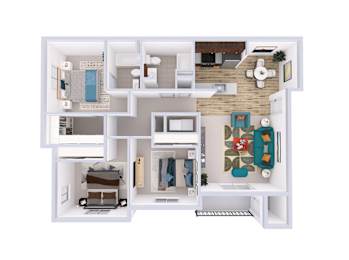 3 beds, 2 baths, 1,230 sqft, $2,154