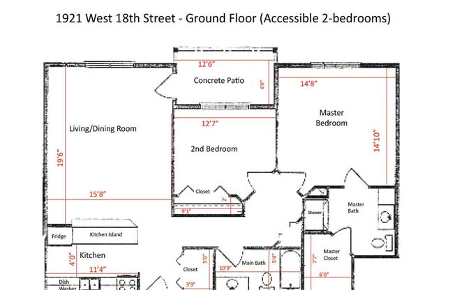 2 beds, 2 baths, 1,100 sqft, $1,080, Unit 1815 C4