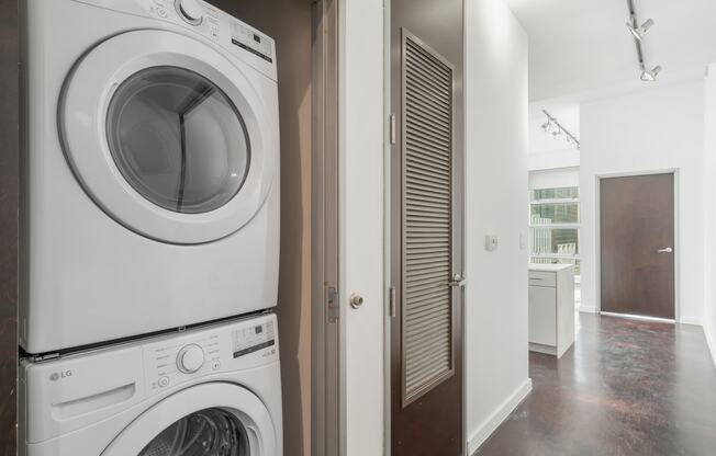 Full-sized washer/dryer in each unit - Main 3 Downtown